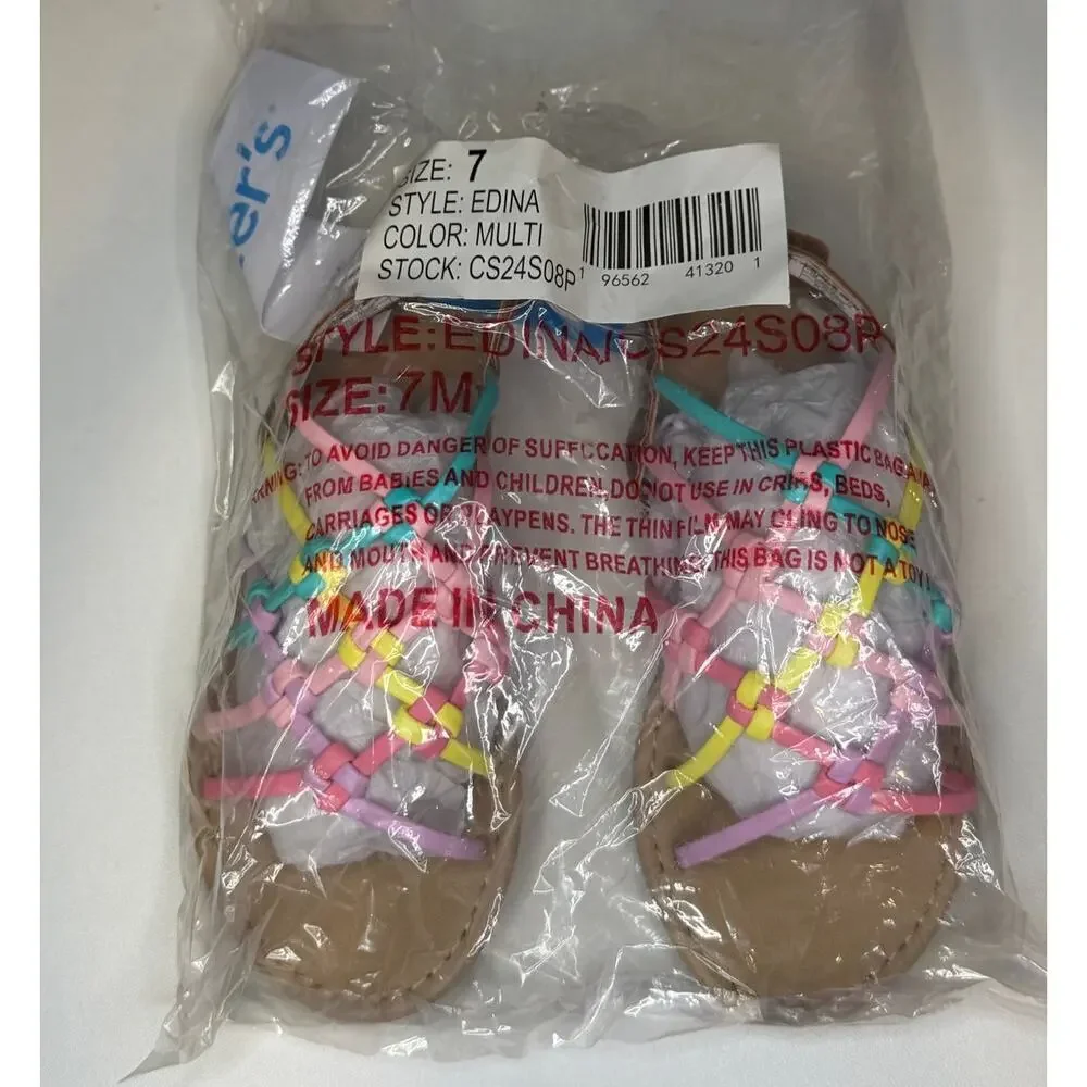 NWT Carter's Kids Edina Sandals - Size 7